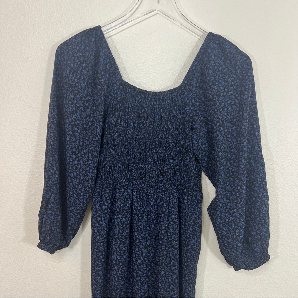 MADEWELL Lucie tie back long sleeve jumpsuit in carmine floral - Picture 7 of 9